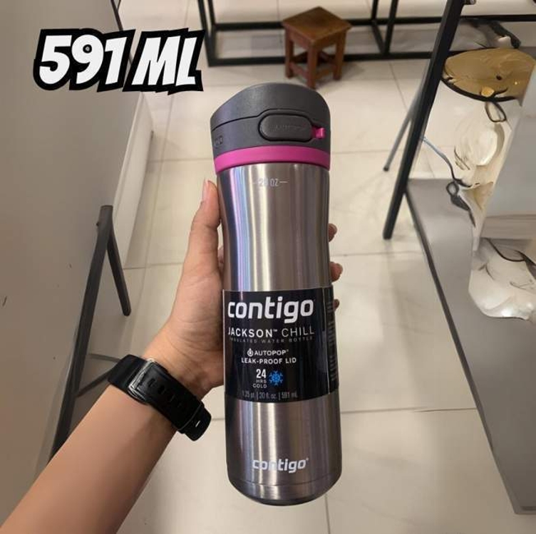 Squeeze Autopop Bike Chill 2.0 591ml Inox Pitaia Contigo Squeeze Autopop Bike Chill 2.0 591ml Inox Pitaia Contigo