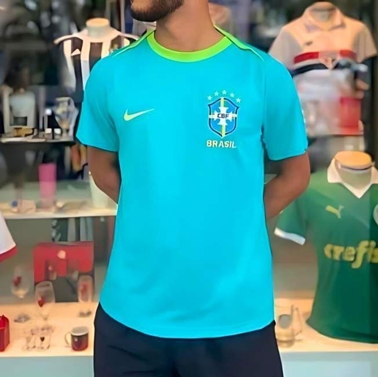 Camiseta Nike Brasil Dri-FIT Academy Pro Masculina Camiseta Nike Brasil Dri-FIT Academy Pro Masculina