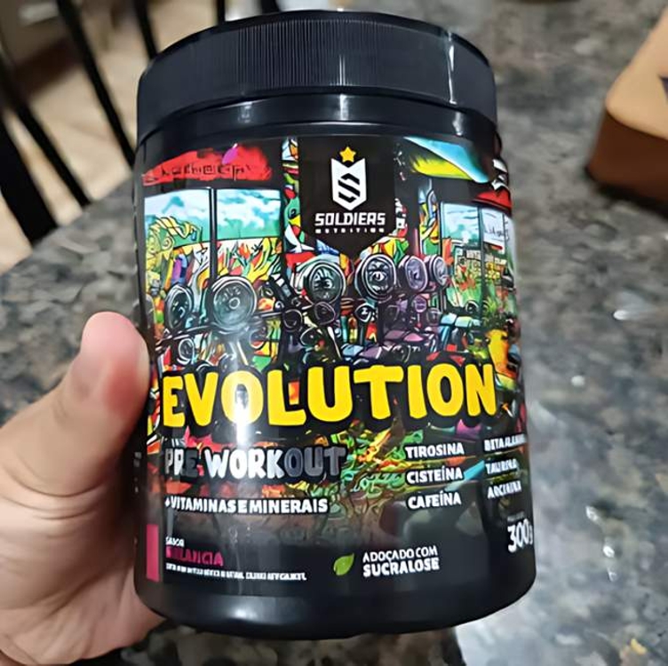 Evolution 300g Soldiers Nutrition Aminoácidos Sabor Melancia Evolution 300g Soldiers Nutrition Aminoácidos Sabor Melancia