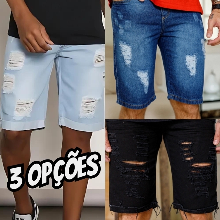 Bermuda Masculina Short Masculino Jeans Original Linha Gold Bermuda Masculina Short Masculino Jeans Original Linha Gold
