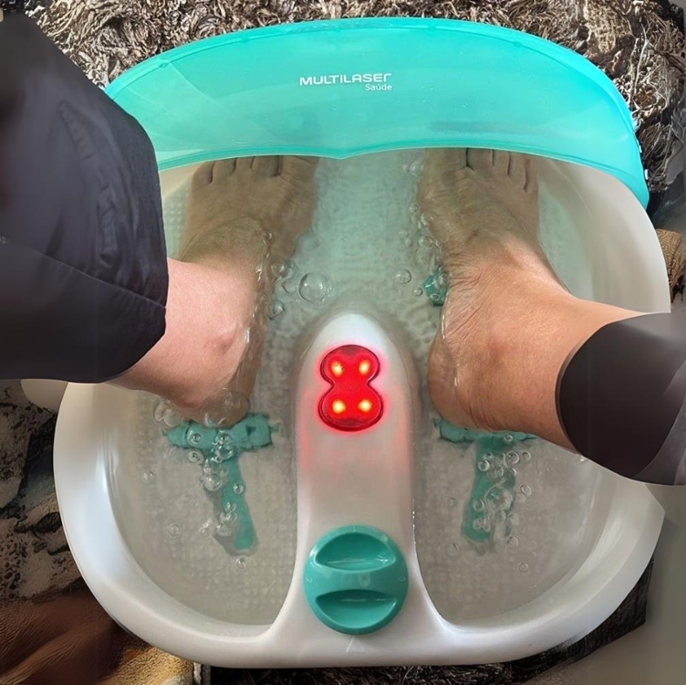 Hidromassageador para Pés Foot Spa Serene, Multilaser, HC006, 110V, Branco Hidromassageador para Pés Foot Spa Serene, Multilaser, HC006, 110V, Branco