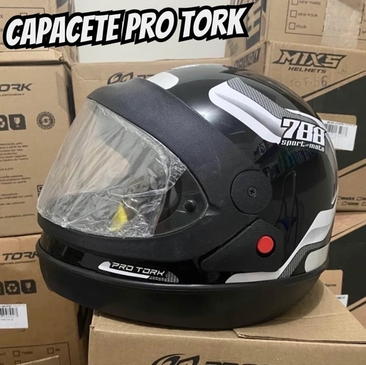 Capacete Moto Fechado Pro Tork Sport Moto 788 Automático Capacete Moto Fechado Pro Tork Sport Moto 788 Automático