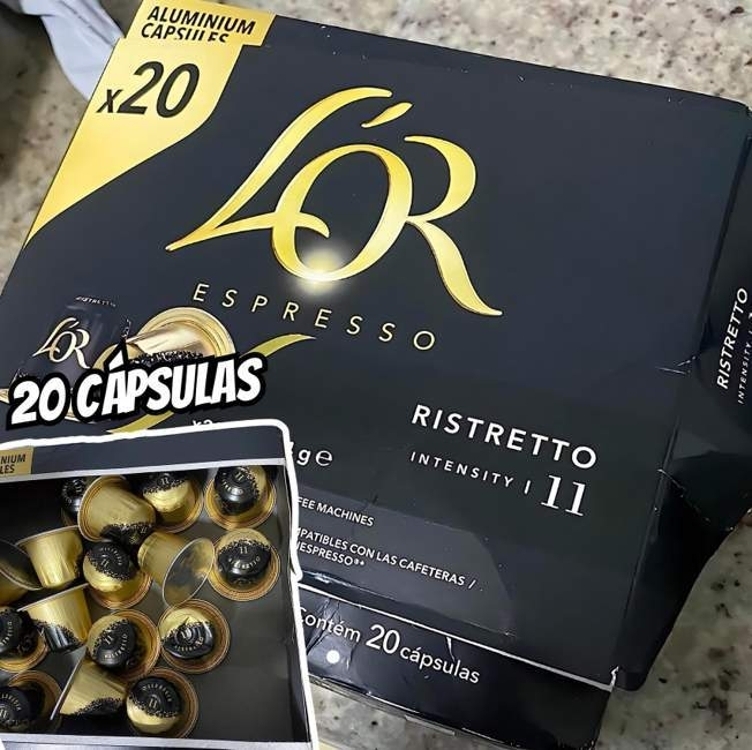 L'OR Café L'Or Cápsula Ristretto - 1 Unidade Com 20 Cápsulas L'OR Café L'Or Cápsula Ristretto - 1 Unidade Com 20 Cápsulas