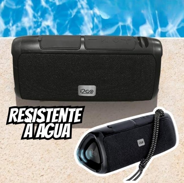 Caixa De Som Bluetooth 3 Angle Sound I2go 12w Rms - Resistente À Água, Preto Caixa De Som Bluetooth 3 Angle Sound I2go 12w Rms - Resistente À Água, Preto