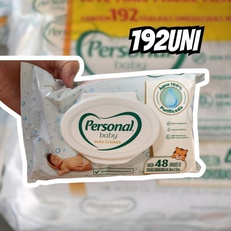 Personal Toalha Umedecida Baby Puro Cuidado Promopack, 192 unidades Personal Toalha Umedecida Baby Puro Cuidado Promopack, 192 unidades