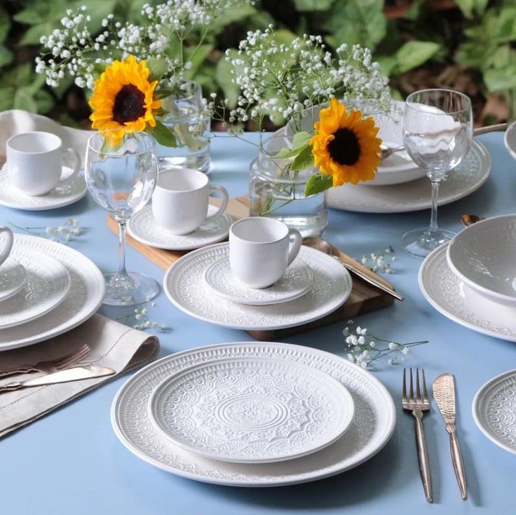 Aparelho De Jantar 20 Peças Agra Branco Porto Brasil Aparelho De Jantar 20 Peças Agra Branco Porto Brasil