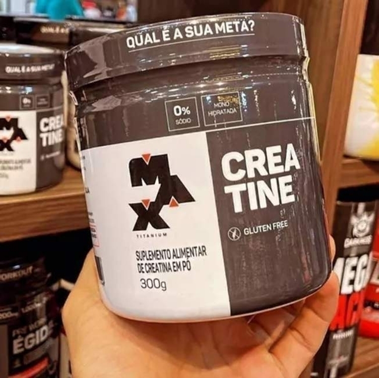Suplemento Creatina Max Titanium Monohidratada em Pó Pote 300g Creatina Po Sem Sabor Suplemento Creatina Max Titanium Monohidratada em Pó Pote 300g Creatina Po Sem Sabor