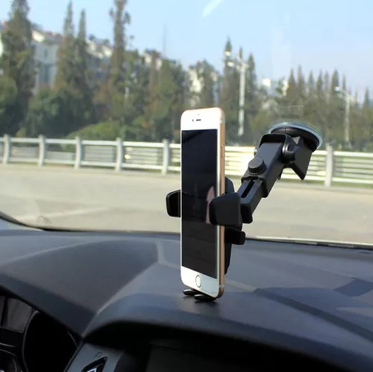 Suporte Smartphone Carro Veicular Trava Automática Anti Queda - Dubai Suporte Smartphone Carro Veicular Trava Automática Anti Queda - Dubai