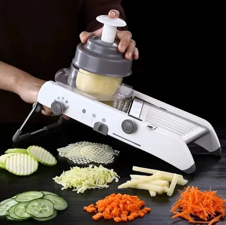 Mandolin Profissional Cortador E Fatiador Legumes Inox Mandolin Profissional Cortador E Fatiador Legumes Inox