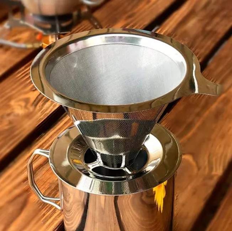 Coador Filtro De Café 103 Inox Peneira Aço Sem Uso De Papel Coador Filtro De Café 103 Inox Peneira Aço Sem Uso De Papel