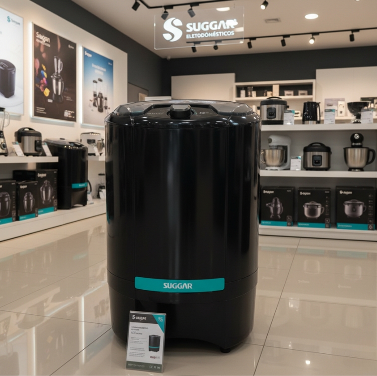 Suggar Centrifuga De Roupas Giromax 15kg Preta 110v Ct1501pt