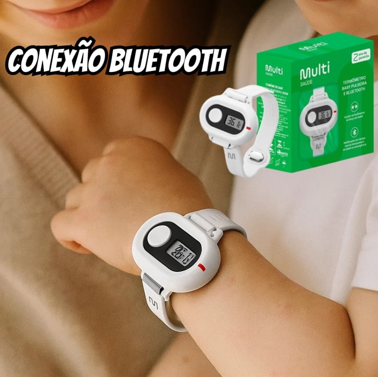 Medidor de temperatura infantil Bluetooth Multi Saúde - HC268 Medidor de temperatura infantil Bluetooth Multi Saúde - HC268