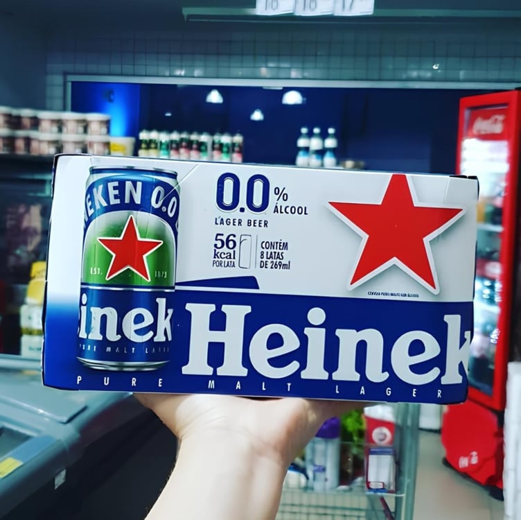 Heineken Cerveja Lager, Sem Alcool Lata 269ml, Pack 8 Unidades Heineken Cerveja Lager, Sem Alcool Lata 269ml, Pack 8 Unidades
