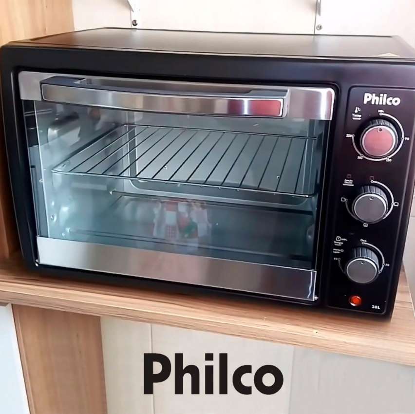 Forno Elétrico Philco PFE44PI c/Timer 38L 1500W 127V Forno Elétrico Philco PFE44PI c/Timer 38L 1500W 127V