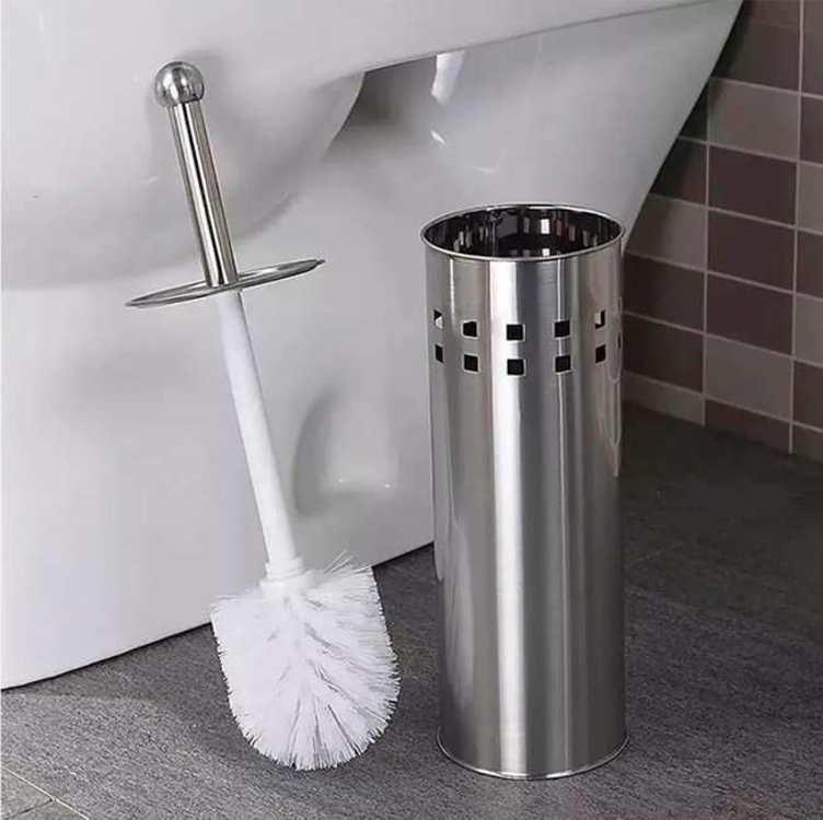 Escova Sanitária Inox De Limpar Vaso Privada Banheiro - Casambiente Escova Sanitária Inox De Limpar Vaso Privada Banheiro - Casambiente