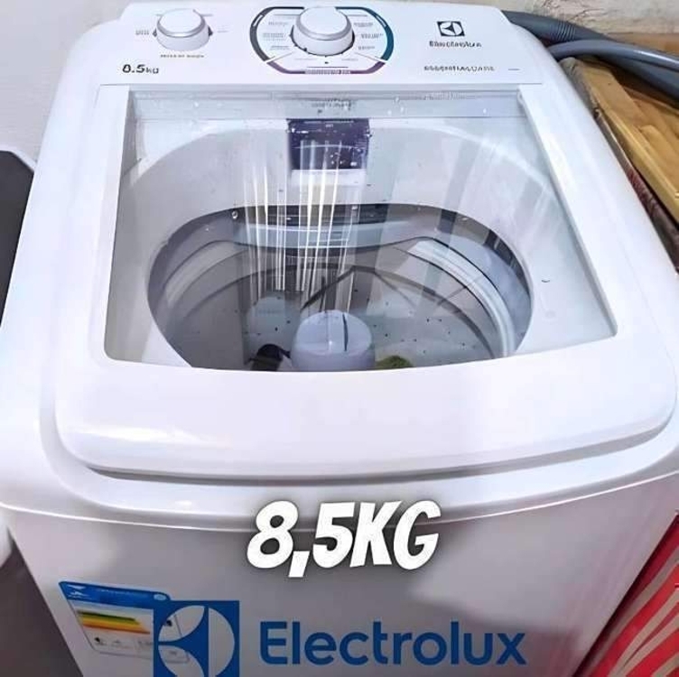 Lavadora de Roupas Electrolux Essential Care LES09 8,5kg 10 Programas de Lavagem Lavadora de Roupas Electrolux Essential Care LES09 8,5kg 10 Programas de Lavagem