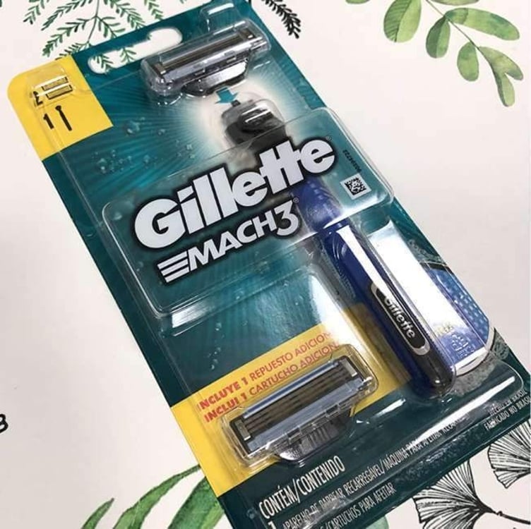 Gillette Aparelho De Barbear Mach3 Acqua-Grip + 2 Cargas Gillette Aparelho De Barbear Mach3 Acqua-Grip + 2 Cargas