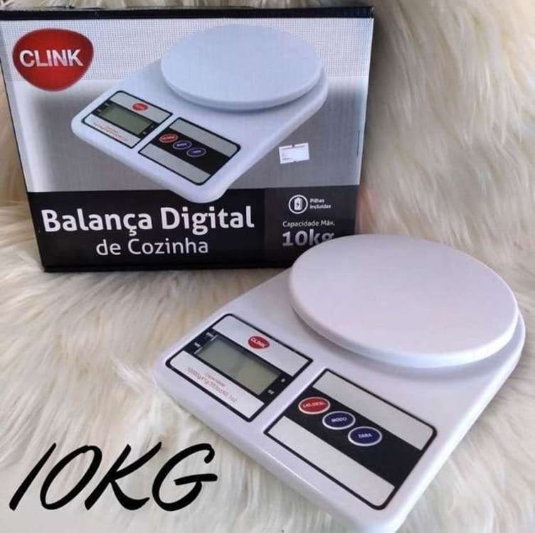 Balança Digital De Precisão Cozinha 10kg Wellmix Cor Branco Balança Digital De Precisão Cozinha 10kg Wellmix Cor Branco