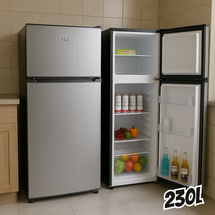 Geladeira Refrigerador Hq Defrost 230 Litros Cinza Hq-230rdf Geladeira Refrigerador Hq Defrost 230 Litros Cinza Hq-230rdf