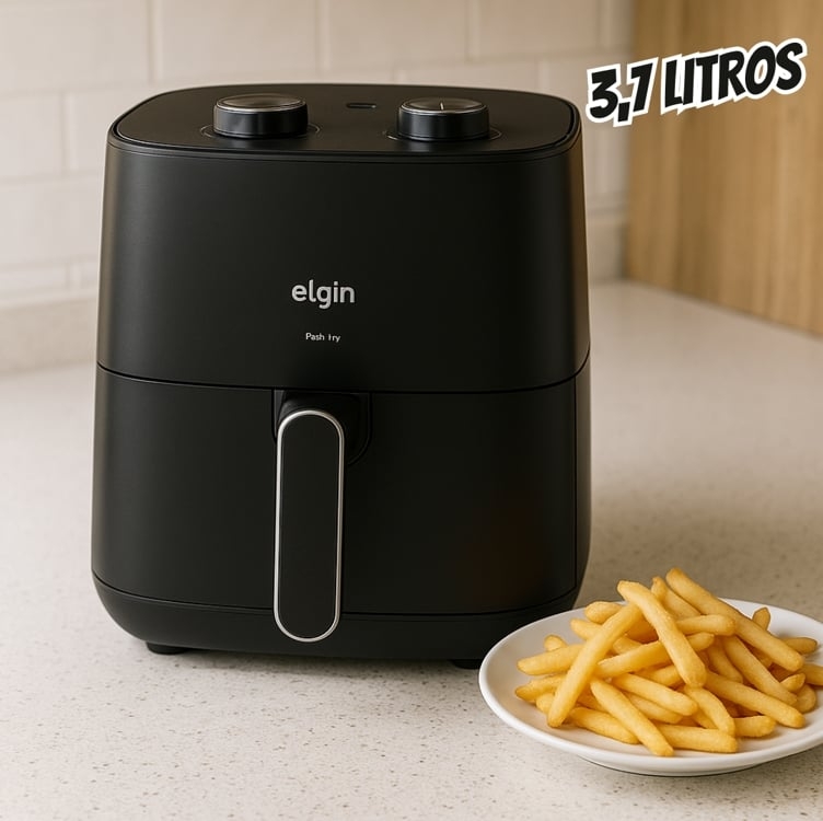 Fritadeira De Ar Petit Fry Elétrica 3.7l Preta Elgin Cor Preto 127V Fritadeira De Ar Petit Fry Elétrica 3.7l Preta Elgin Cor Preto 127V