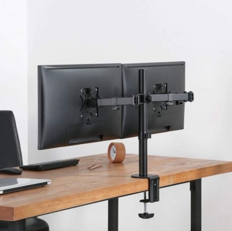 Suporte 2 Monitores Duplo Braço Articulado Fixa Mesa Vesa Suporte 2 Monitores Duplo Braço Articulado Fixa Mesa Vesa