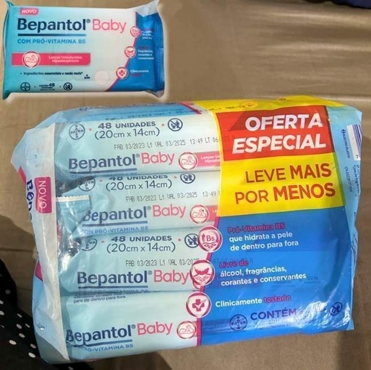Bepantol Baby Lenços Umedecidos Hipoalergênicos - Kit com 192 unidades Bepantol Baby Lenços Umedecidos Hipoalergênicos - Kit com 192 unidades