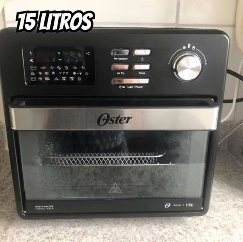 Forno e Fryer Oster Compact 10 em 1 OFOR160 de 15 Litros e 1600W de Potência - 220vofor Forno e Fryer Oster Compact 10 em 1 OFOR160 de 15 Litros e 1600W de Potência - 220vofor