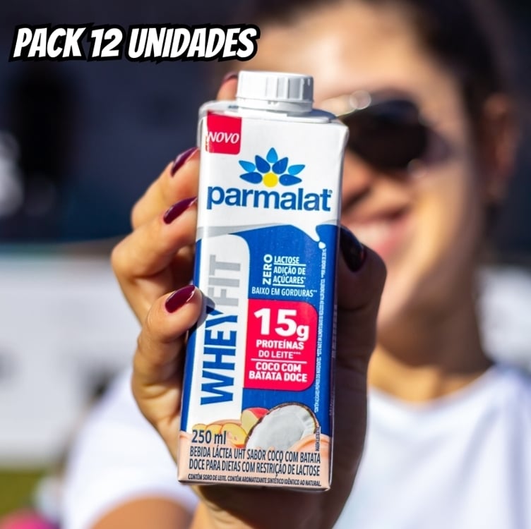 Parmalat WheyFit Coco com Batata Doce 15g de Proteína 250 Ml – Pack 12 Unidades Parmalat WheyFit Coco com Batata Doce 15g de Proteína 250 Ml – Pack 12 Unidades