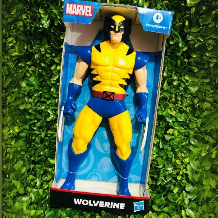Marvel, Boneco Wolverine, Amarelo, Azul e Preto Marvel, Boneco Wolverine, Amarelo, Azul e Preto
