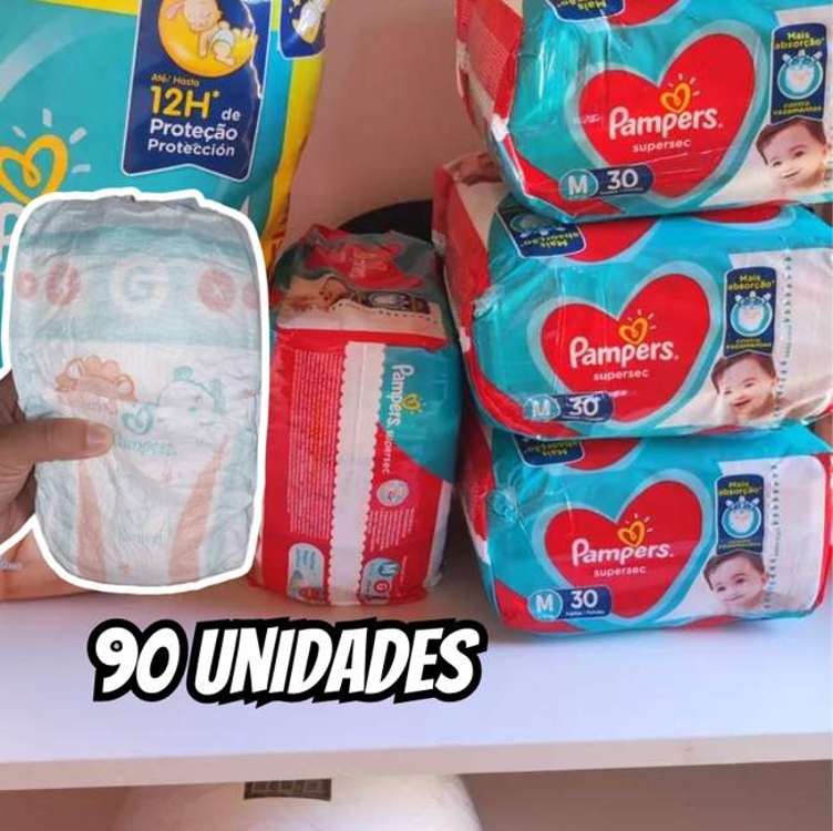 Fraldas Descartáveis Supersec Com 90 Unidades Tamanho M Pampers Fraldas Descartáveis Supersec Com 90 Unidades Tamanho M Pampers