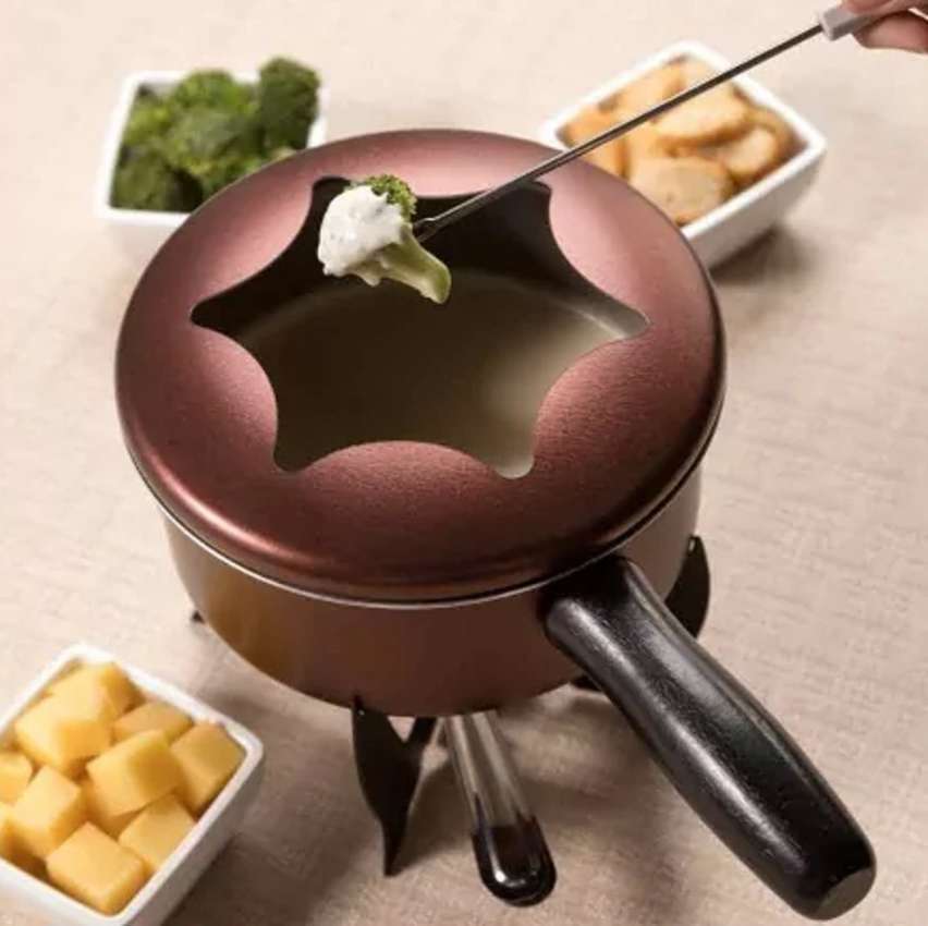 Conjunto para Fondue, 10 Pecas, Brinox, Chocolate Conjunto para Fondue, 10 Pecas, Brinox, Chocolate