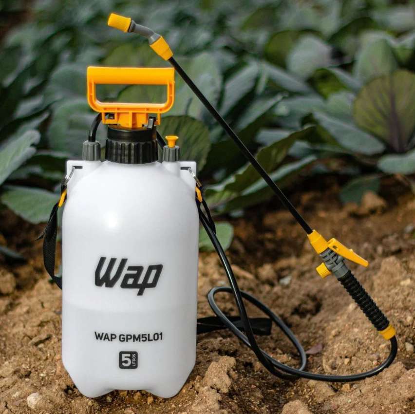 Pulverizador Manual 5 Litros WAP GPM5L01 Borrifador Com Compressão Prévia Jato Regulável Trava Para Pulverização Contínua Pulverizador Manual 5 Litros WAP GPM5L01 Borrifador Com Compressão Prévia Jato Regulável Trava Para Pulverização Contínua