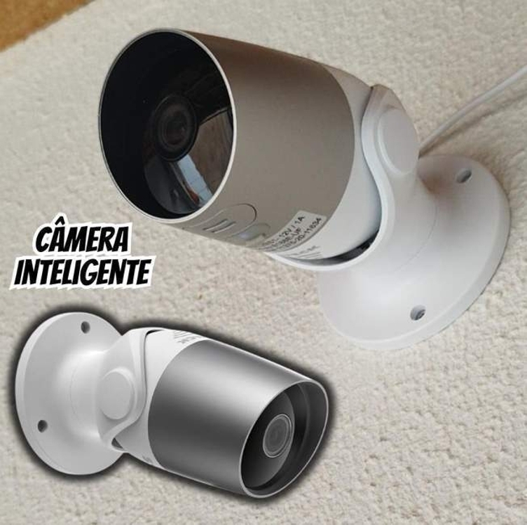 Steck, Câmera Inteligente Steck Ambiente Conectado, Segurança Externa, Wi-Fi com IP65, Branca Steck, Câmera Inteligente Steck Ambiente Conectado, Segurança Externa, Wi-Fi com IP65, Branca