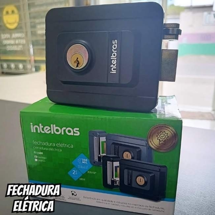 Fechadura Elétrica de Sobrepor FX 1500 Cinza Intelbras Fechadura Elétrica de Sobrepor FX 1500 Cinza Intelbras
