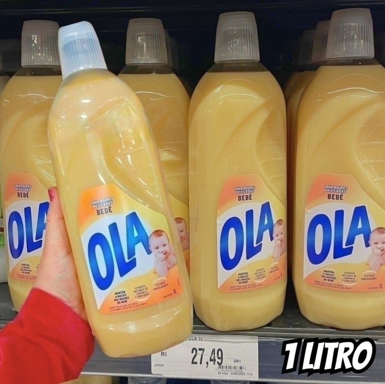 Sabão Líquido Ola Bebê para Roupas Finas e Delicadas 1l Sabão Líquido Ola Bebê para Roupas Finas e Delicadas 1l
