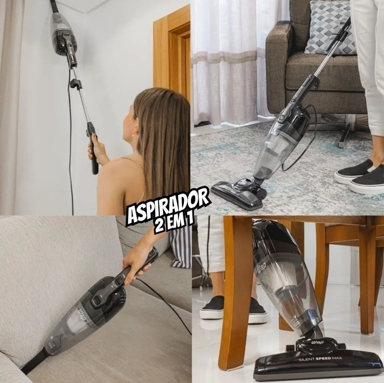 Aspirador De Pó Vertical 3 Em 1 Silent Speed Max 1350w Wap Cor110v Aspirador De Pó Vertical 3 Em 1 Silent Speed Max 1350w Wap Cor110v