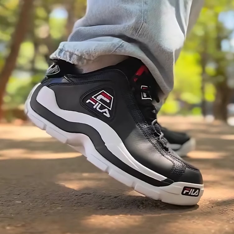 Tenis Fila Grant Hill 2 Low - Preto+Branco Tenis Fila Grant Hill 2 Low - Preto+Branco