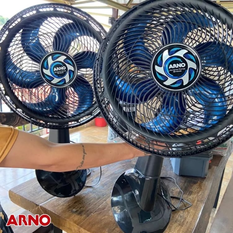 Ventilador de Parede Arno Xtreme Force Breeze 50cm VB51, 126W, 6 Pás, 3 Velocidades, Modo Sono Tranquilo, Oscilação 80º, 220V Ventilador de Parede Arno Xtreme Force Breeze 50cm VB51, 126W, 6 Pás, 3 Velocidades, Modo Sono Tranquilo, Oscilação 80º, 220V