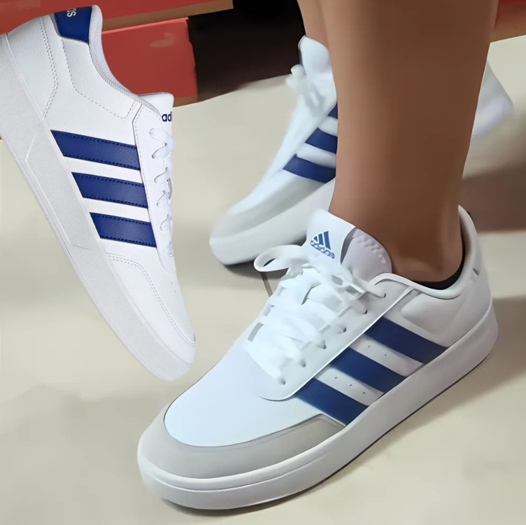 Tênis Adidas Breaknet Masculino - Azul+Branco Tênis Adidas Breaknet Masculino - Azul+Branco
