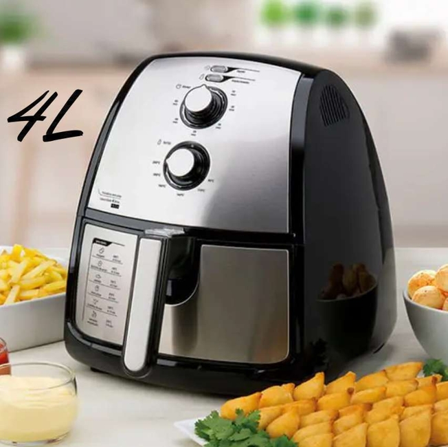Fritadeira Air Fryer 4l Cor Inox Midea Fritadeira Air Fryer 4l Cor Inox Midea