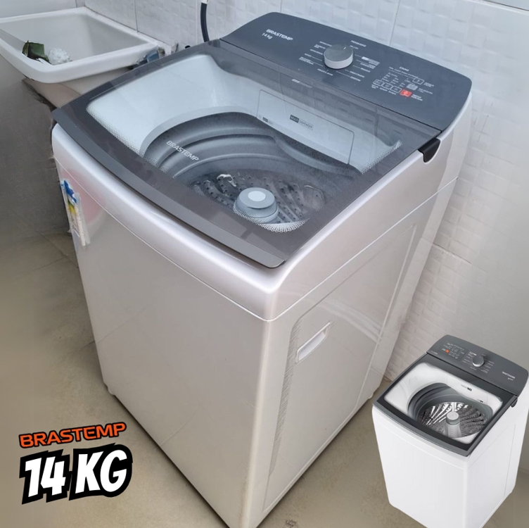 Máquina De Lavar Brastemp 14kg Branca Com Ciclo Tira Manchas Cor Branco 110v Máquina De Lavar Brastemp 14kg Branca Com Ciclo Tira Manchas Cor Branco 110v