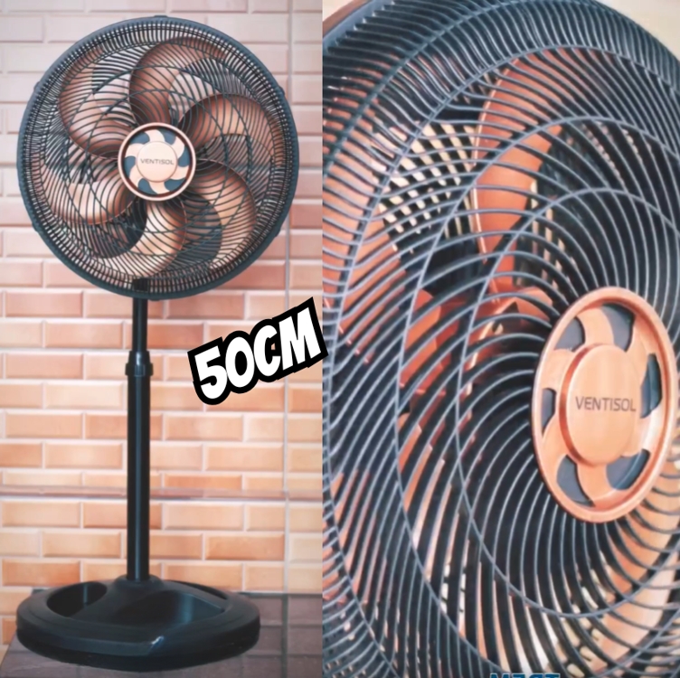 Ventisol Ventilador de Coluna Oscilante, Turbo 6 Pás Premium, Bronze, 50cm, 127V Ventisol Ventilador de Coluna Oscilante, Turbo 6 Pás Premium, Bronze, 50cm, 127V