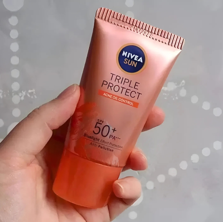 Nivea Sun Protetor Solar Facial Tripla Proteção Loção Antiacne Fps 50 40ml Nivea Sun Protetor Solar Facial Tripla Proteção Loção Antiacne Fps 50 40ml