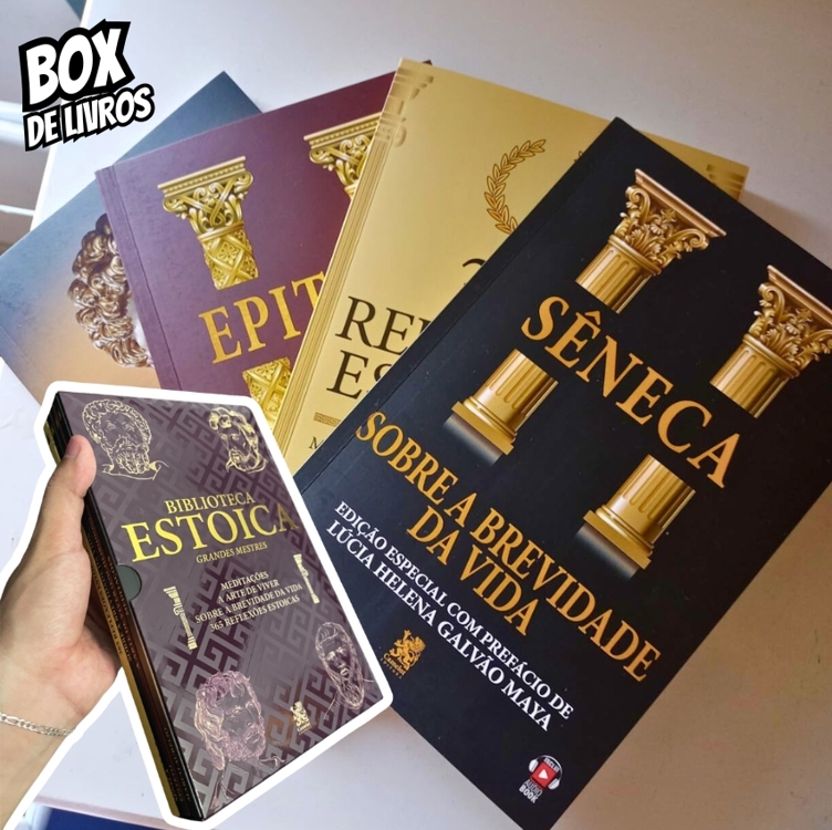 Biblioteca Estoica: Grandes Mestres Volume I - Box com 4 Livros Biblioteca Estoica: Grandes Mestres Volume I - Box com 4 Livros