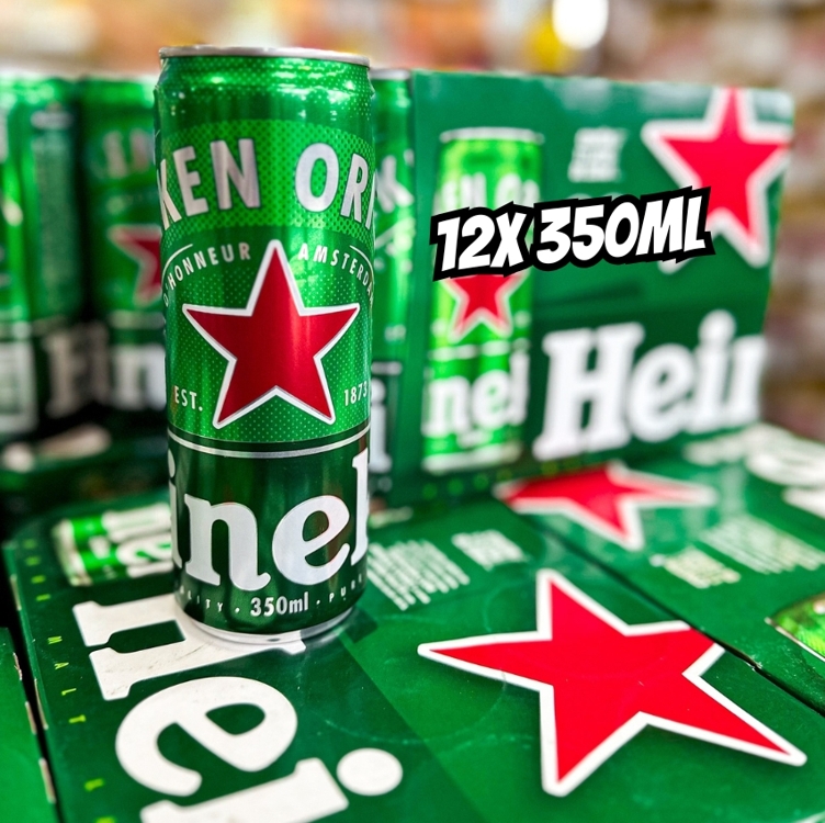 Heineken Cerveja Pilsen, Lata 350ml, Pack 12 Unidades Heineken Cerveja Pilsen, Lata 350ml, Pack 12 Unidades