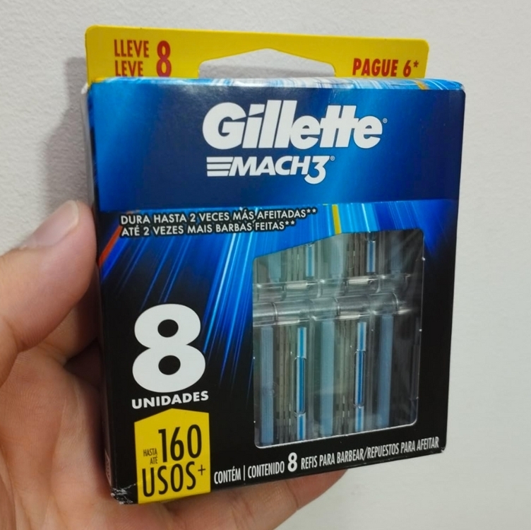 Carga para Aparelho Gillette Mach3 Leve 8 Pague 6 Carga para Aparelho Gillette Mach3 Leve 8 Pague 6