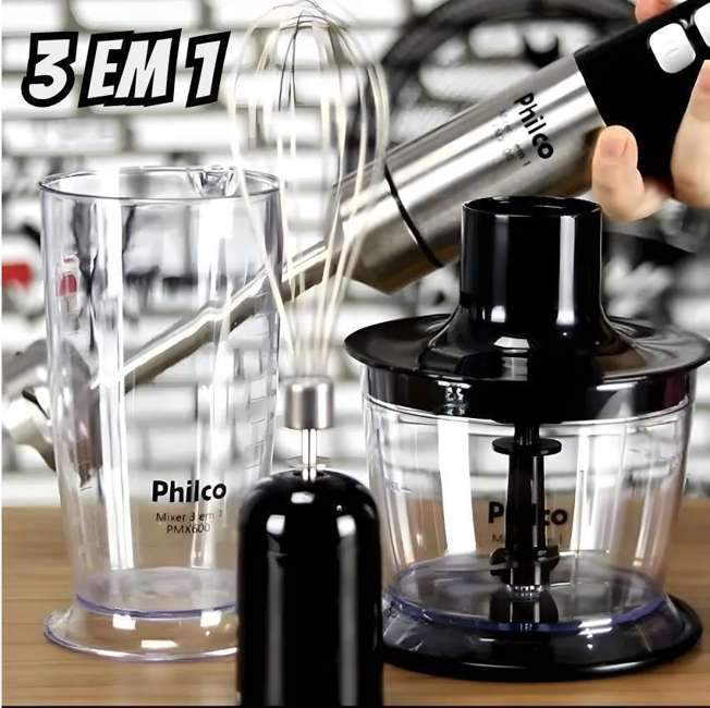 Mixer Philco PMX2000 3 em 1 Inox 800W 127V Mixer Philco PMX2000 3 em 1 Inox 800W 127V