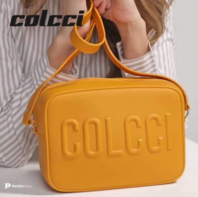 Bolsa Colcci Logo Amarela Bolsa Colcci Logo Amarela