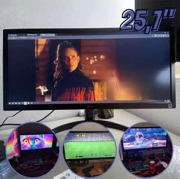 Monitor Gamer Lg Ultrawide 25,7'' Ips Full Hd 26wq500-b Preto, Bivolt Monitor Gamer Lg Ultrawide 25,7'' Ips Full Hd 26wq500-b Preto, Bivolt