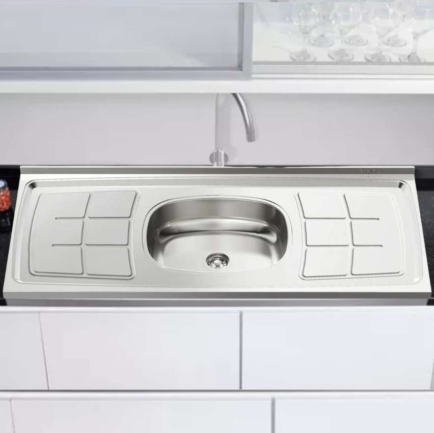 Pia de Cozinha Inox 120x52cm Ghel Plus - 00823/120 Pia de Cozinha Inox 120x52cm Ghel Plus - 00823/120